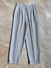 Load image into Gallery viewer, 90s Vintage Talbots Grey Wool Pleated Trousers (W28")
