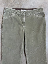 Load image into Gallery viewer, Y2K Tommy Jeans Washed Green Corduroy Low Rise Flare Pants (S)