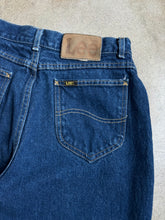 Load image into Gallery viewer, Vintage Lee Riders Dark Wash Straight Leg Jeans (W28”)