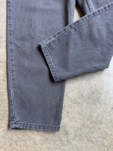Load image into Gallery viewer, 90s Vintage Zena Grey High-Waisted Tapered Jeans (W32”)