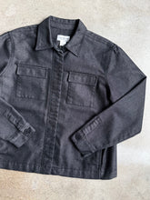 Load image into Gallery viewer, Vintage Villager Liz Claiborne Charcoal Denim Utility Jacket | Large