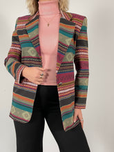 Load image into Gallery viewer, 80s Vintage Town & Travel Multi-Pattern Western Blazer (M)