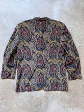 Load image into Gallery viewer, Vintage Alfred Sung Paisley Print Silk Blazer Jacket | Large
