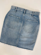 Load image into Gallery viewer, Gap High Waisted Denim Mini Skirt (W26")