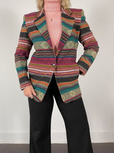 Load image into Gallery viewer, 80s Vintage Town & Travel Multi-Pattern Western Blazer (M)