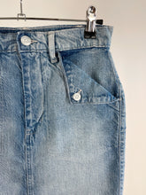 Load image into Gallery viewer, Gap High Waisted Denim Mini Skirt (W26")
