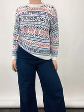 Load image into Gallery viewer, Vintage Multi Pattern Sweater (S/M)
