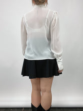 Load image into Gallery viewer, Vintage Ivory Sheer Blouse (M/L)
