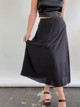 Load image into Gallery viewer, Polka Dot Silk Maxi Skirt (W30&quot;)
