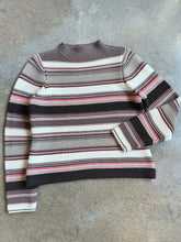 Load image into Gallery viewer, Multi Stripe Knit High Neck Sweater (M)
