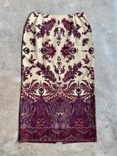 Load image into Gallery viewer, 90s Vintage Norton McNaughton Paisley Print Linen-Blend Maxi Skirt (W30”)
