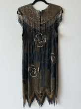 Load image into Gallery viewer, Haute Hippie Silk Beaded Fringe Flapper Dress (S)
