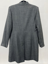 Load image into Gallery viewer, 90s Grey Marl Tailored Overcoat (L)
