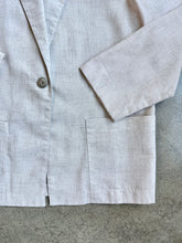 Load image into Gallery viewer, Vintage BT Traditions Ecru Linen-Blend Lightweight Blazer (M)
