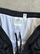 Load image into Gallery viewer, 2000s Adidas Black Nylon Windbreaker Side-Zip Track Pants (XL)
