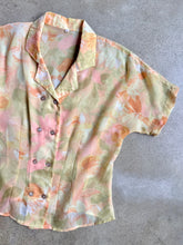 Load image into Gallery viewer, Vintage Sheer Floral Short Sleeve Blouse | Medium

