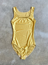 Load image into Gallery viewer, 90s Vintage Together! Gold Metallic Scoop Neck Bodysuit (M)
