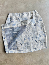 Load image into Gallery viewer, 90s Vintage The Limited Geometric Floral Jacquard Mini Wrap Skirt | Small
