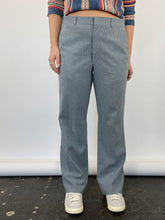 Load image into Gallery viewer, 70s Blue Grey Woven Trousers (W36&quot;)
