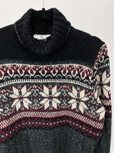 Load image into Gallery viewer, 90s Fair Isle Turtleneck Sweater (M)
