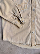 Load image into Gallery viewer, 90s Vintage No Jeans! Muted Yellow Denim Utility Work Shirt | Medium
