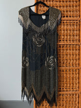 Load image into Gallery viewer, Haute Hippie Silk Beaded Fringe Flapper Dress (S)
