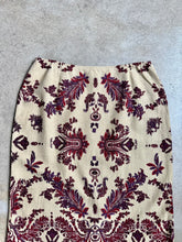 Load image into Gallery viewer, 90s Vintage Norton McNaughton Paisley Print Linen-Blend Maxi Skirt (W30”)
