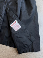 Load image into Gallery viewer, 80s Vintage Braefair Black Lightweight Trench Rain Coat (L)

