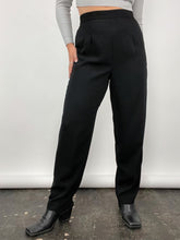 Load image into Gallery viewer, 90&#39;s High Waisted Black Pants (L)
