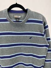 Load image into Gallery viewer, Striped Cotton Crew Sweater (L)
