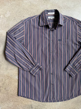 Load image into Gallery viewer, Faconnable Striped Cotton Button-Up Shirt (L)
