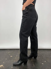 Load image into Gallery viewer, Washed Black High Waisted Jeans (W31&quot;)
