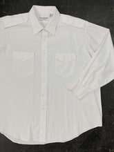 Load image into Gallery viewer, 90s Vintage White Aviator Shirt (XXL)
