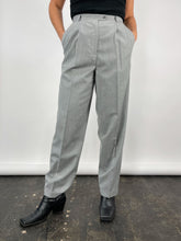 Load image into Gallery viewer, 90&#39;s Grey Wool High Waisted Trousers (W28&quot;)
