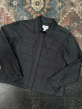 Load image into Gallery viewer, Charcoal Denim Utility Jacket (L)
