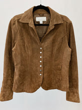 Load image into Gallery viewer, Y2K Brown Suede Slim Fit Jacket (M)
