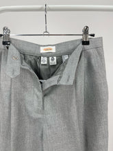 Load image into Gallery viewer, 90&#39;s Grey Wool High Waisted Trousers (W28&quot;)
