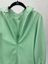 Load image into Gallery viewer, Vintage Green Buttoned Keyhole Blouse (S)
