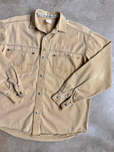 Load image into Gallery viewer, 90s Vintage No Jeans! Muted Yellow Denim Utility Work Shirt | Medium
