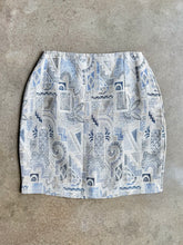 Load image into Gallery viewer, 90s Vintage The Limited Geometric Floral Jacquard Mini Wrap Skirt | Small
