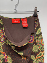 Load image into Gallery viewer, Brown Floral Ruffle Hem Skirt (W30&quot;)
