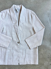Load image into Gallery viewer, Vintage BT Traditions Ecru Linen-Blend Lightweight Blazer (M)

