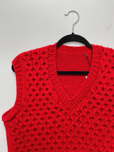 Load image into Gallery viewer, Red Sweater Vest (L)
