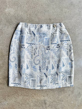 Load image into Gallery viewer, 90s Vintage The Limited Geometric Floral Jacquard Mini Wrap Skirt | Small
