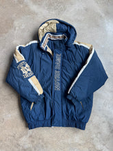 Load image into Gallery viewer, 90s Vintage Starter Notre Dame Zip-Up Nylon Puffer Jacket (L)
