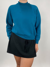 Load image into Gallery viewer, 90&#39;s Blue High Neck Sweatshirt (M)

