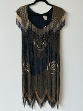 Load image into Gallery viewer, Haute Hippie Silk Beaded Fringe Flapper Dress (S)
