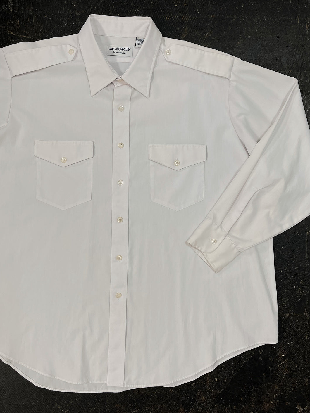 White Aviator Shirt (XXL)