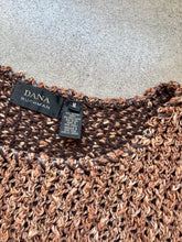 Load image into Gallery viewer, Vintage Dana Buchman Marled Brown Cotton &amp; Wool Knit Scoop Neck Sweater | Medium

