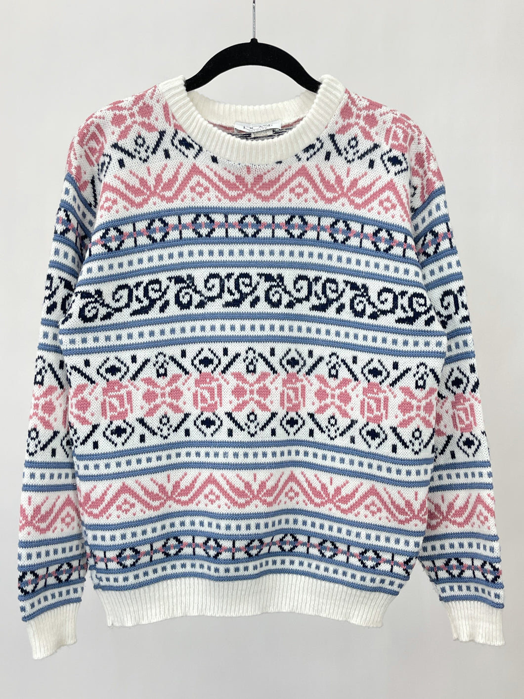 Vintage Multi Pattern Sweater (S/M)